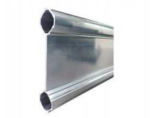 China Baffled Double Aluminum Round Pipe With Flange AL-BB factory