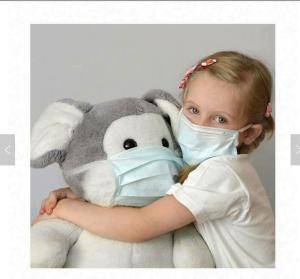 China Disposable 99% Meltblown 75gsm Kids Medical Mask factory