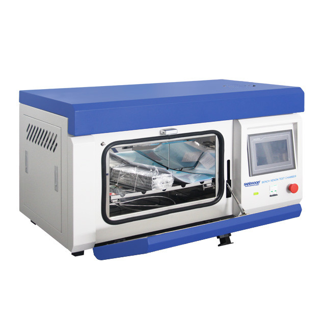 PLC Accelerated Weather Resistance Test Chamber Xenon Arc Lamp Climatic Aging Test Chamber Benchtop For Material Testing