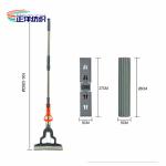 126cm Telescopic Stainless Steel Mop PVA Sponge Squeeze Dry Flat Mop