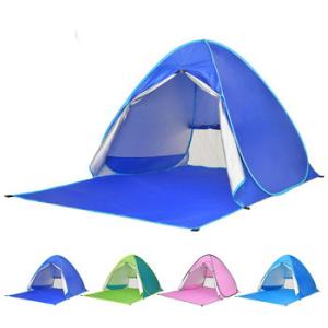 China Windproof Silver Coated 190T Beach Sun Shade Tent factory