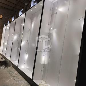 China Monomer Design Wig Display Case Melamine Board High End Style factory