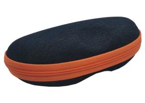 China Fabric Velvet EVA Glasses Case , Portable Zip Up Glasses Case factory