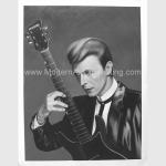Hand Painted Custom Oil Painting Portraits Black And White Music People Art