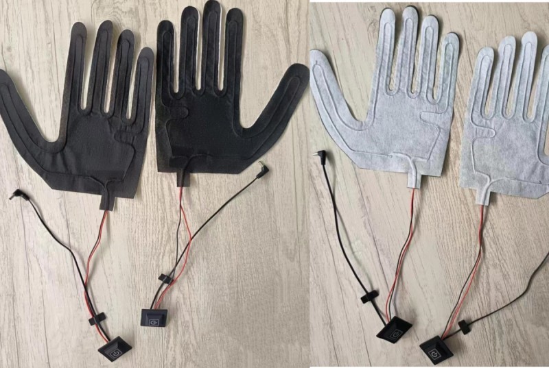 Custom 7.4V Heating Pad for gloves with DC 3.5x1.35mm plug