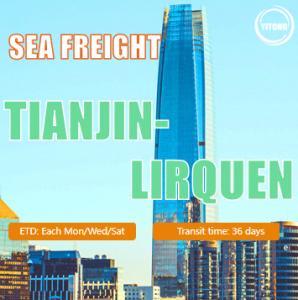 China Tianjin To Lirquen Chile International Sea Freight Logistics FOB CIF Term factory