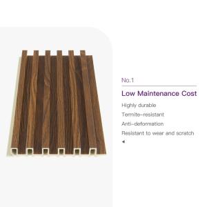 China Hotel Residential WPC Wood Interior Decoration Great Wall Panels Decorative WPC Fluted Wall Panel factory
