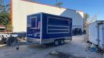 Affordable Street BBQ Food Colour Cheap Food Van Trailer Hot Dog Hamburger Pizza