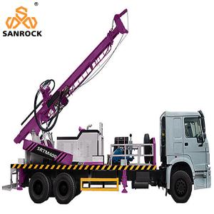 China Truck Mounted Water Well Drilling Rig Hydraulic Water Well Drilling Machine With Mud Pump factory