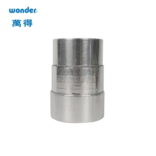 China Silver High Temp Aluminum Foil Tape 0.057mm  Thickness Water Based Adhesive factory