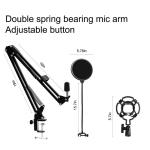 Two Screen POP Filters 20HZ Usb Microphone And Stand