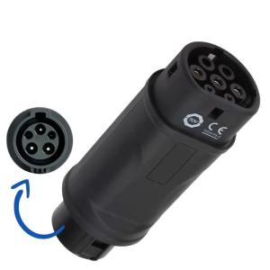 China AC 250V Type 1 To Type 2 Ev Charging Cable Car Charger Adapter 32A 22KW factory