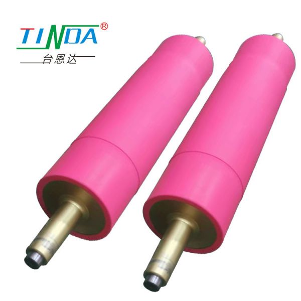 Customised Cylindrical Hard PU Silicone Rubber Rollers For Lamination