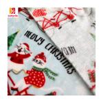 Printed Christmas Flannel Fleece Fabric 300gsm For Upholstery Toy Blankets