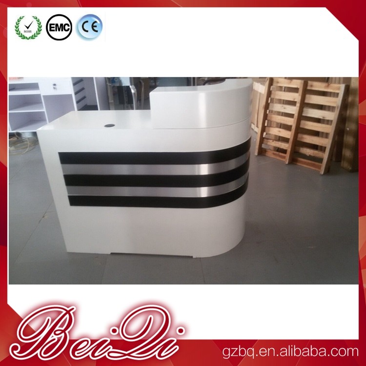 white reception counter supermarket modern checkout counter reception desk beauty salon