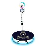 Intelligent Selfie 360 Photobooth Machine Kiosk Ring Light For Wedding