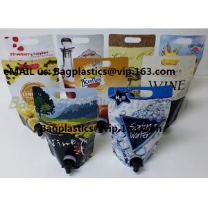 spout pouch/Food grade liquid beverage bag with spout/Runner wine spout bag