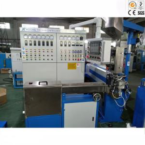China OD1.5 - 8.0mm Wire And Cable Extrusion Line High Efficiency Capacity 100-120Kg / Hr factory