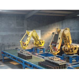 China Robot Setting System Automatic Brick Making Machine 0.8Mpa Pressure factory