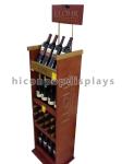 Retail Wood Wine Display Stand Merchandising Displays Fixtures