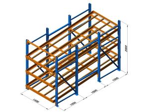 China Small light duty industrial storage racks for Production assembly line , 100KG factory