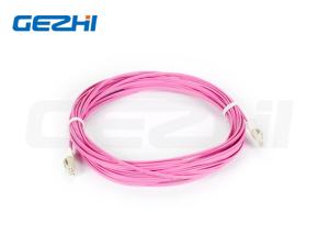 China LC MM 50/125 Duplex LC OM4 Fiber Optical Patch Cord factory