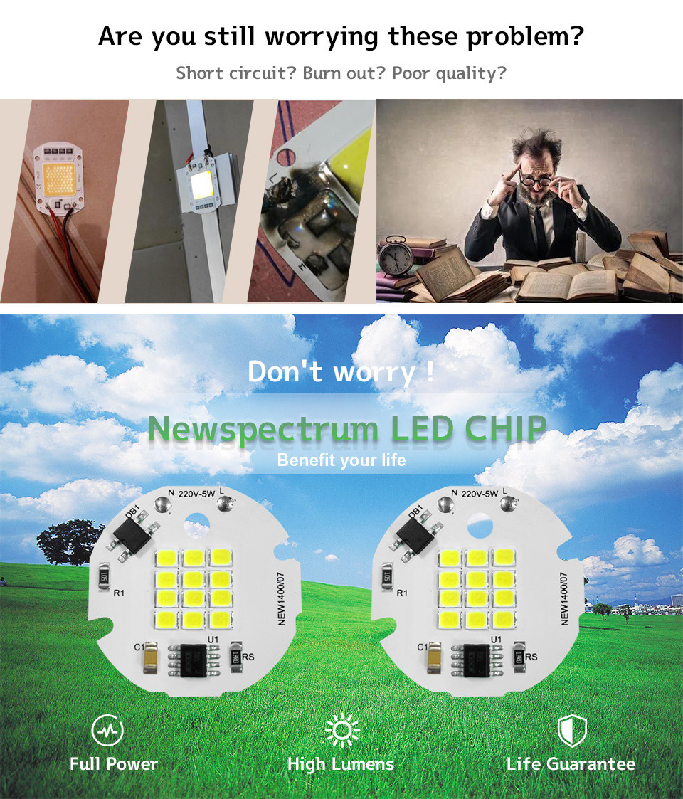 4000k SMD LED Chip Smart IC No Driver For Commercial Lighting Applications