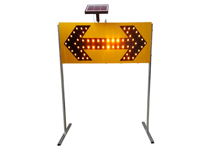 Two Way Signs Indication Auto Arrow Traffic Solar Signal Light