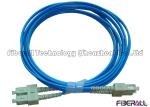3.0mm Blue Jacket Fiber Optic Jumper Multimode Duplex Fiber Optic Cable