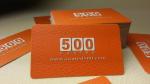 Debossing Die Cut Rounded Edge Business Cards 90*50mm Evenroment Friendly