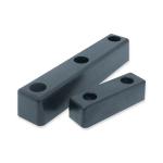 Rubber Accessories Upstand HeACavy Duty Black Rubber Buffer On A Steel Angle