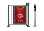 Anti Crash Pedestrian Advertising Fencing Barrier Gate DC24V Metal