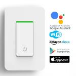 Alexa Enabled 15A 1650W Smart Wifi Light Switch AC 110~125V