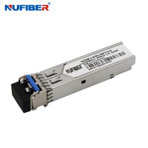 China 622Mb/s SFP Transceiver singlemode single fiber 80km 1490nm/1550nm LC DDM factory