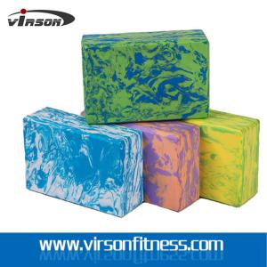 China Virson OEM Custom Logo Print Colourful High Density EVA Foam Yoga Block&amp; Yoga Bricks factory