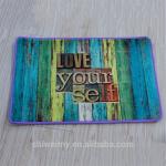 Water washable printed Polyester logo doormat