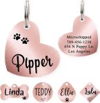 SGS Stainless Steel Dog Collar Tags 1.2mm Thick Soft Hard Enamel