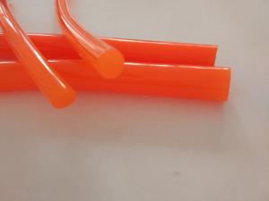 China Orange Color Polyurethane Round Belt / Cord With High Impact Resistance factory