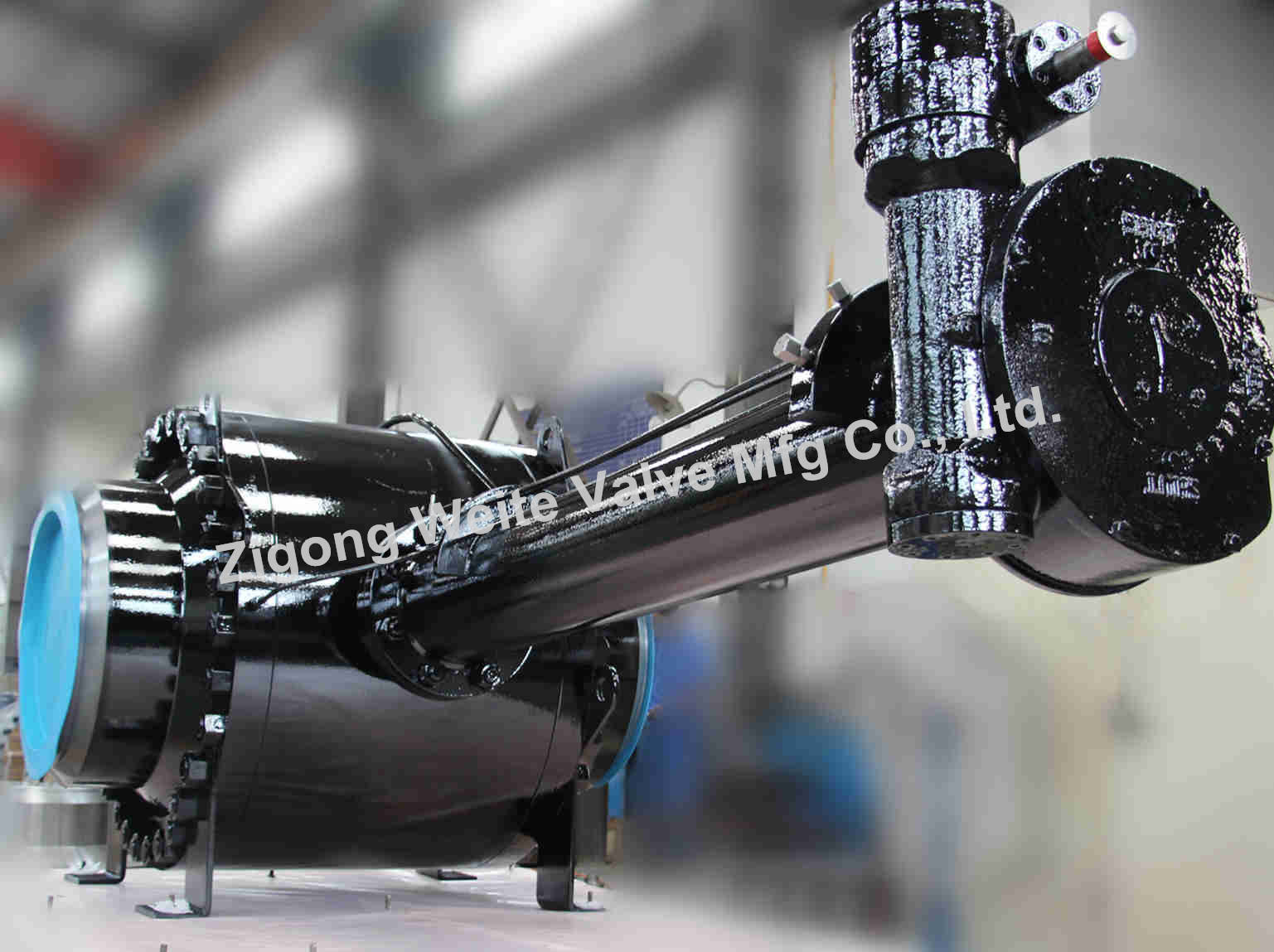 24 Inch Natural Gas Pipeline Valves Extended Anti Blowout Stem Fully Welded