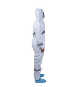 China Waterproof Disposable Protective Coverall Non Woven Acid Resistant Coveralls factory