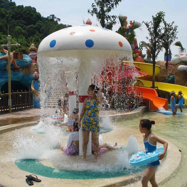 Fiberglass Spray Park Equipment For Children / Kids Customized Water Park