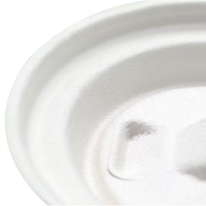 China 80mm 90mm Disposable Sugarcane Fiber Bubble Tea Cup Lids factory