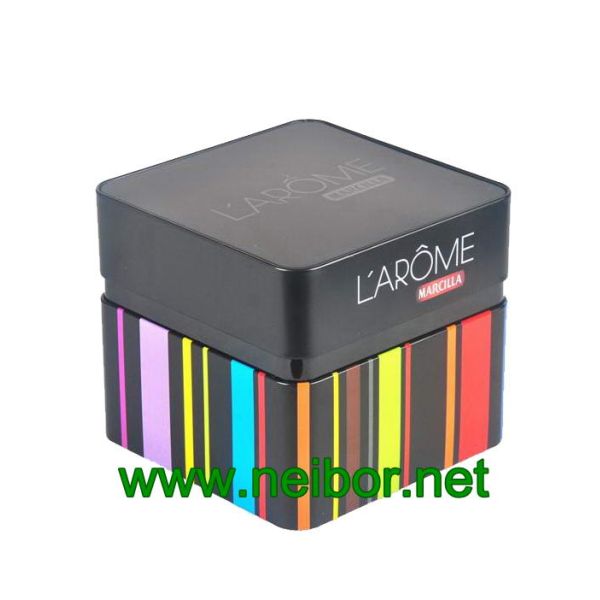 square shape luxury tinplate packaging box for facial mask