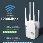 Long Range 1200mbps 5g Wifi Booster Outdoor WiFi Extender Dual Band 2.4G 5GHz