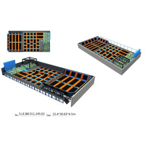 China 472M2 Young Challenge Myself Ninja Warrior Adventure Trampoline Park Indoor Playground Trampoline Park Equipment on sale