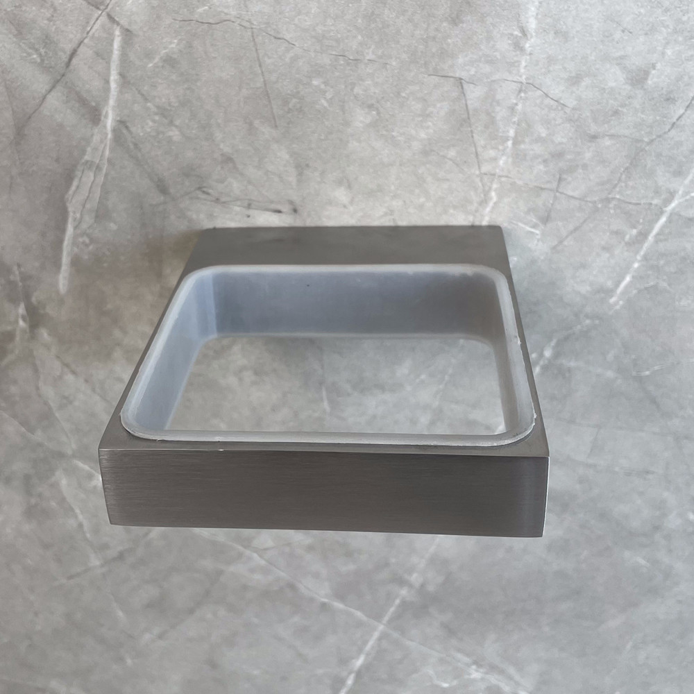 Modern Metal Stainless Steel Toilet Brush Holders Glass Bath Hardware Set