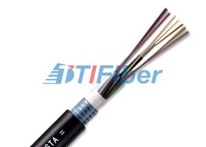 China Outdoor Underground 2 Core Black Direct Buried Bending Resistance Fiber Optic Wire factory