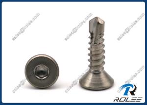 China 304/316/18-8/410 Stainless Steel Hex Socket Flat Head Self-drilling Tek Screws factory