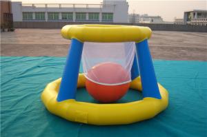 China Giant Inflatable Basketball Hoop For Pool , Children Airtight Blow Up Pool Floats factory