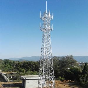 China Telecommunication Free Standing Lattice Tower 4 Legged factory